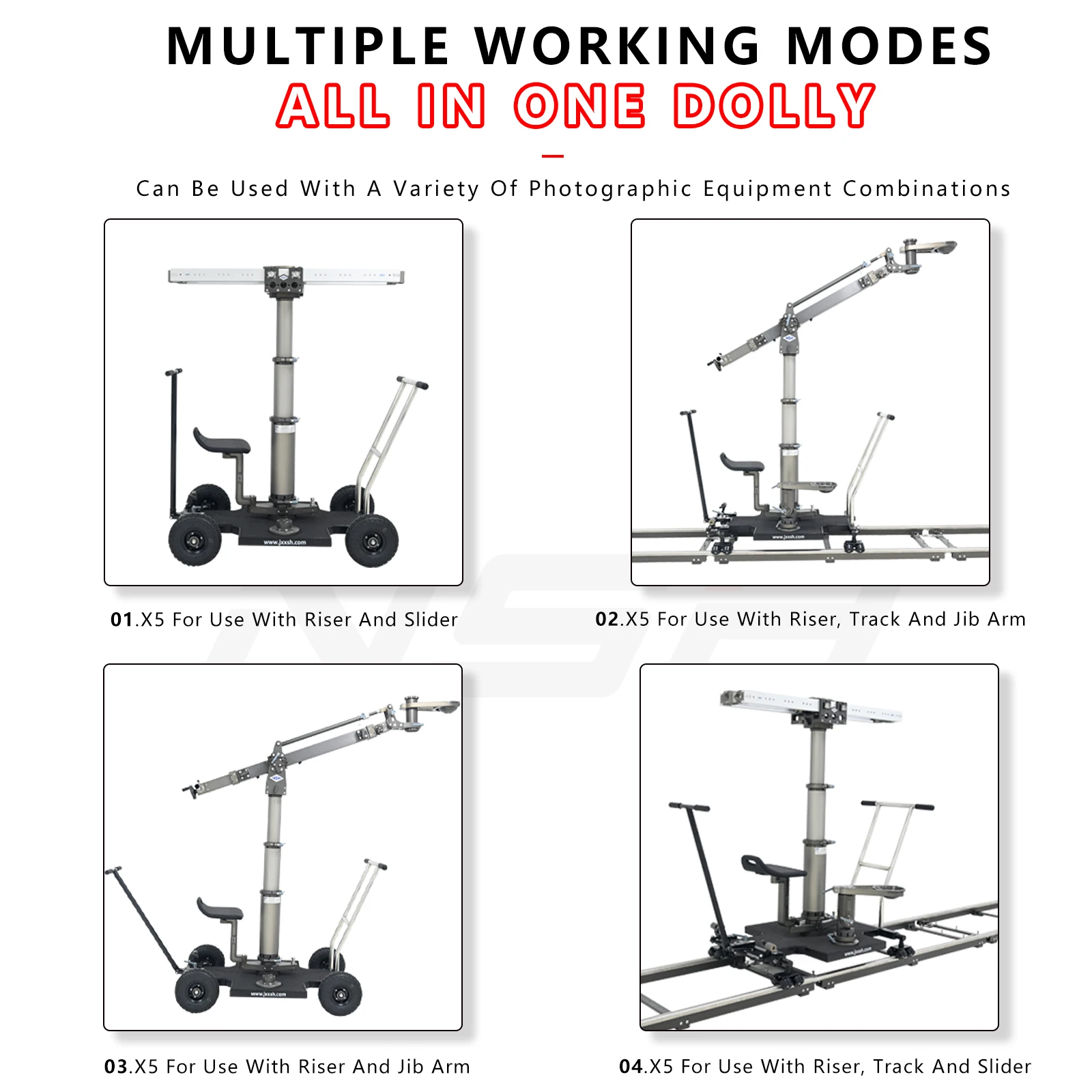 NSH Camera Dolly Hand Truck Trolley Platform To Keep The Camera Moving