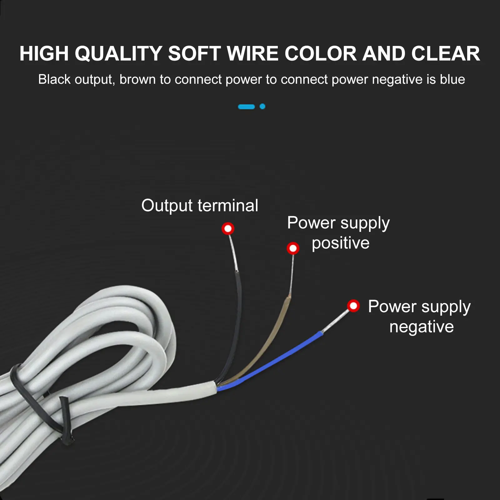 Premium Inductive Proximity Sensor Non-Contact Switch for Metal Liquid Powder Detection with Polarity Short Circuit