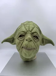 Master Yoda Mask Cosplay Costume Latex Helmet Halloween Party Carnival Props Accessories