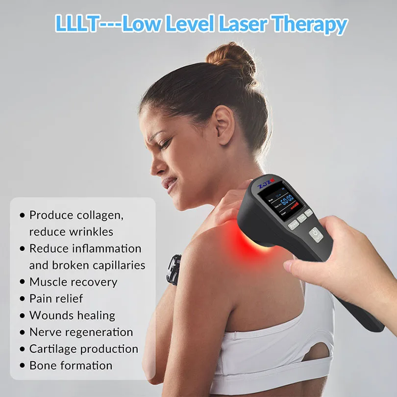 Infrarood Laag Niveau Laser Therapie Massager Knie Pijnverlichting Apparaat Met 4X 808nm + 16X650Nm 880Mw 20 Diodes Voor Anti-Ontsteking