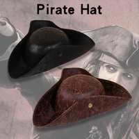 Fashionable New Pure Color Simple Cosplay Lightweight Breathable Comfortable Pirate Decorated Sun Protection Hat