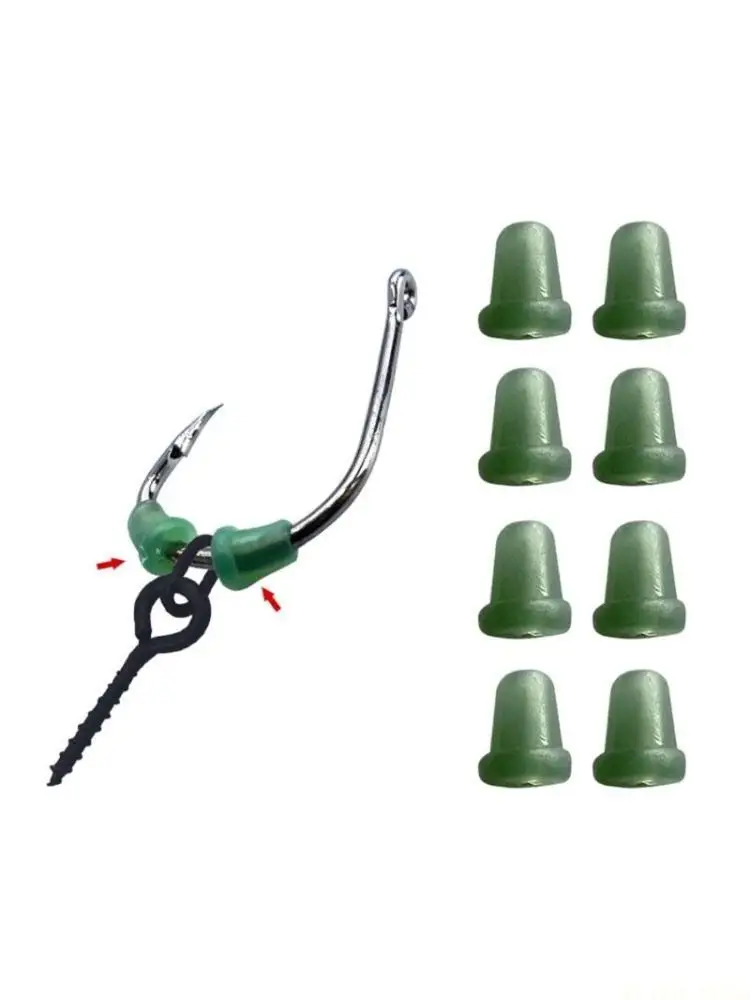 

M5TC Fishing Hook Stoppers Beads Rig Stop Hookbeads Carp Fishing Terminals Tackle