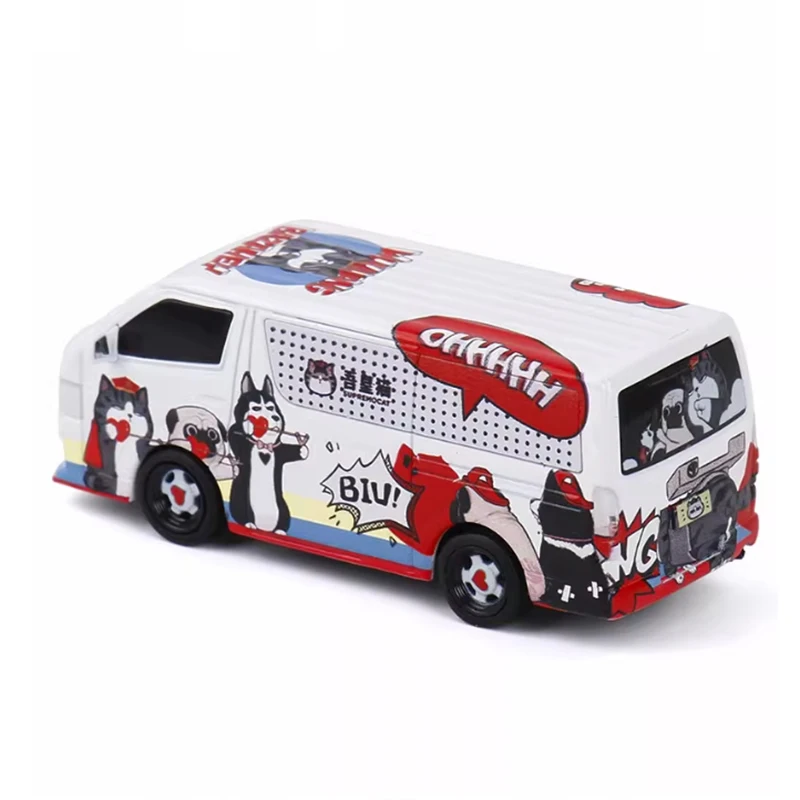 MASSDI Alloy 1/64 2010 Hiace MPV Van TYT1770/TYT1772TYT1710/TYT1771 รถคอลเลกชันจอแสดงผลเครื่องประดับของเล่น