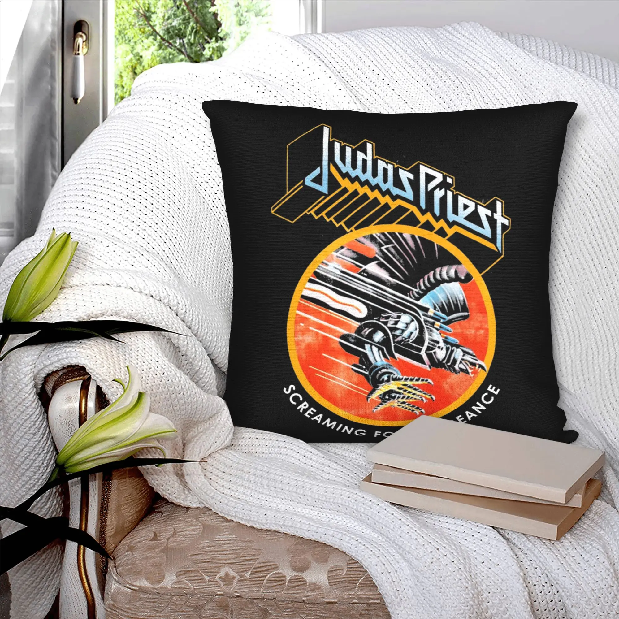 

Домашний декор, рок-метал, наволочки Judas Priest, мерч, наволочки на молнии, разные размеры