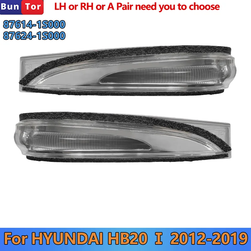 

For HYUNDAI HB20 HB 1st 2012 2013 2014-2019 Side Rearview Mirror LED Turn Signal Lamp/87614/24-1S000 1S100 Wing Mirror Lights
