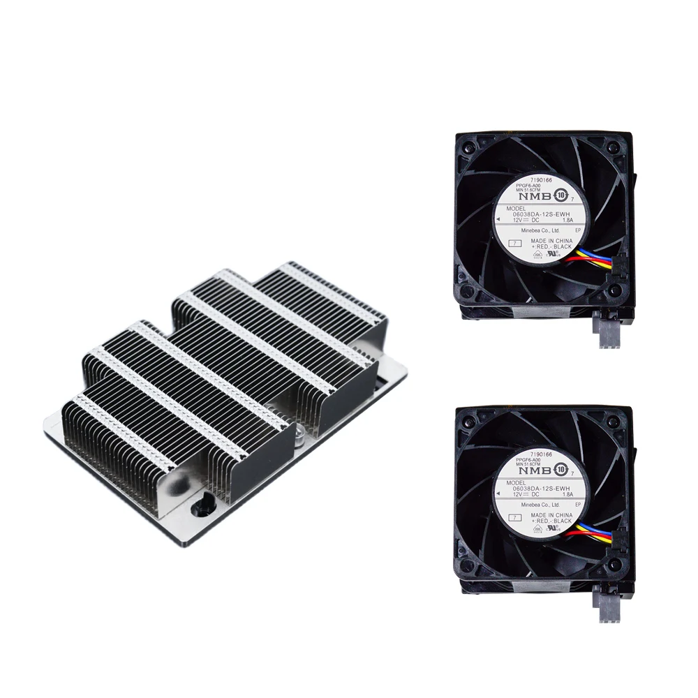 Baru Asli untuk Dell R740 R740XD Kit Heat Sink Server CPU Heatsink 0F8NV Kipas Pendingin N5T36 00F8NV / 0N5T36 Radiator dengan Braket