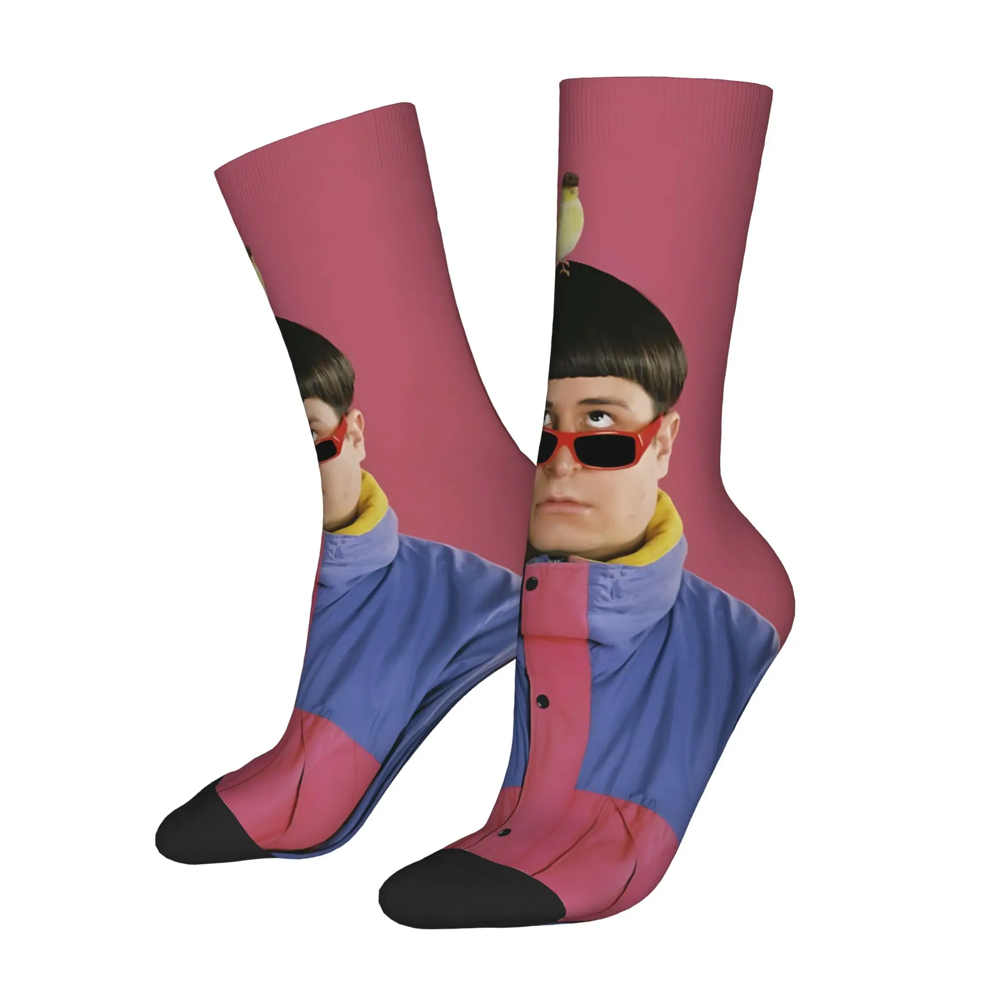1 Pair Happy Funny Men's Sock Boy Icon Vintage Harajuku Olivering Tree Hip Hop Novelty Seamless Sock