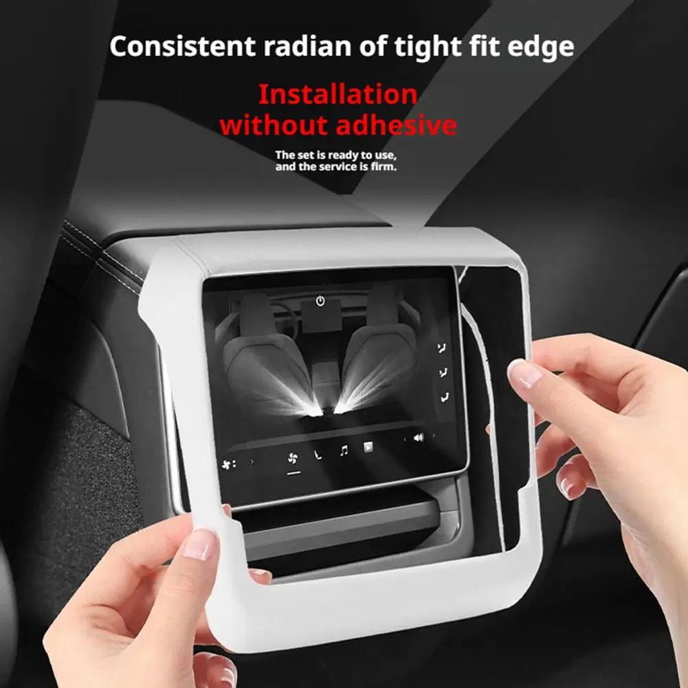 Rear Screen Protector For Tesla Model Y Juniper 2025 2026 Seat Slide Rail Pad Air Conditioning Vent Modification Accessories