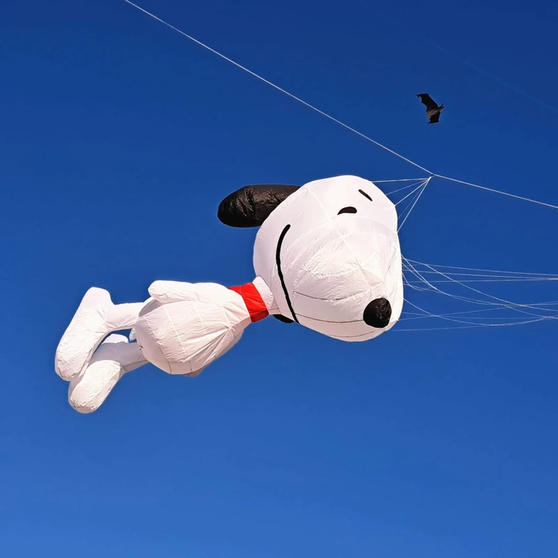 7m cão pipa pipas macias multi-cor tecido emenda skate pingente pipa gigante pipas macias para adultos jogos ao ar livre pesca pipa diversão