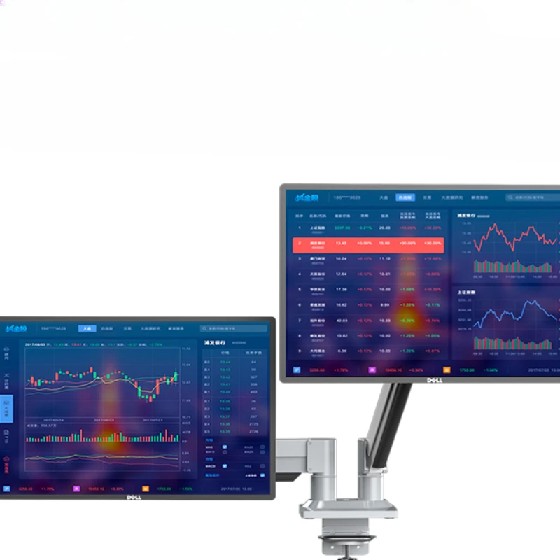 Computer monitor bracket, dual screen cantilever, simple telescopic arm, laptop monitor 2-in-1 bracket