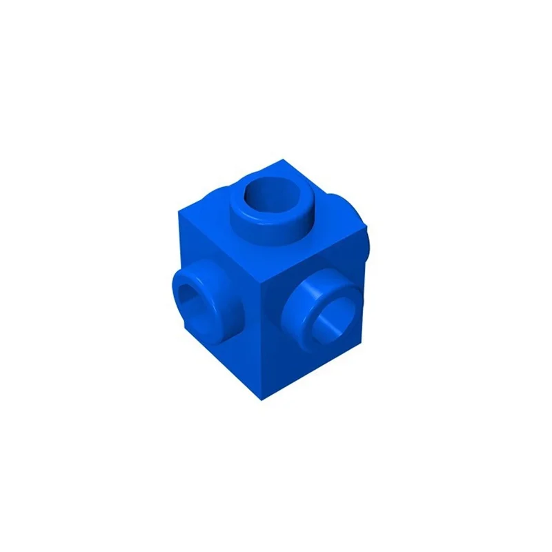 50 Stück 4733 Modifizierte 1x1-Steine mit 4-Seiten-Stiften, Modulare GBC-Spielzeugteile für Technische MOC-Bausteine – Detail 14