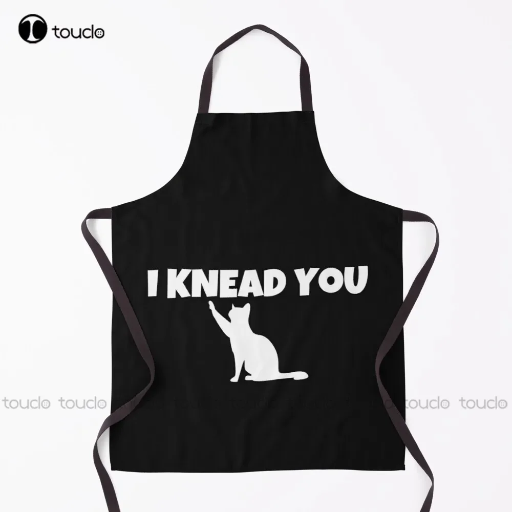 

Фартук I Knead You Funny Cat Kitty Love для выпечки Фартук художника для женщин и мужчин Унисекс Взрослый садовый кухонный фартук для уборки дома