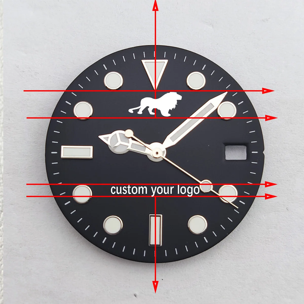 full black 40mm NH35 Case custom logo Sapphire Glass nh35 Watch case nh36 case Watch dial part nh36 dial nh35 Movement nh35 dial