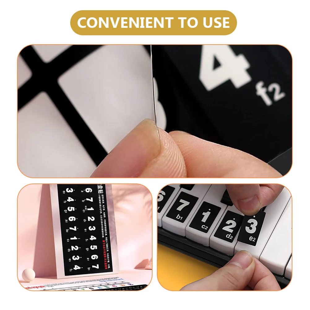 

2 Pcs Detachable Keyboard Sticker Accessories Student Stickers for Tags Letter