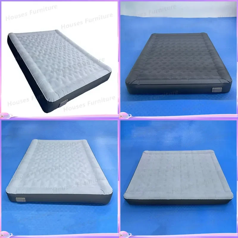 Inflatable Air Mattress with Built in Pump Automatic Inflation High Raised Bed with Pillow Outdoor Camping Sleeping