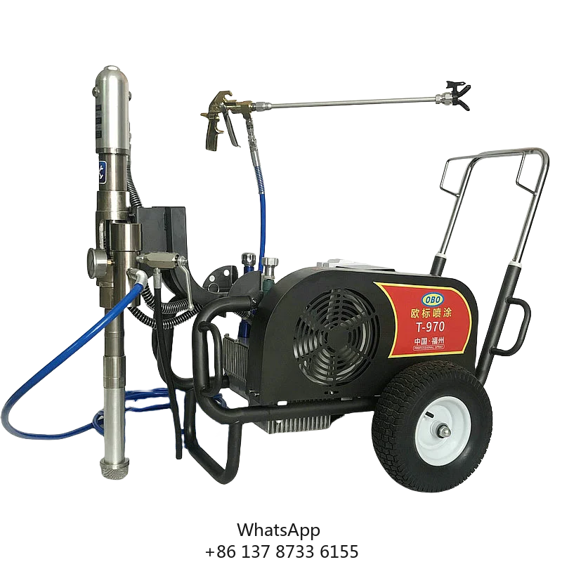 T-970 Electric Hydraulic Airless Putty Sprayer High-Pressure Heavy Duty Power Airless Painting Machine For Wall Paint