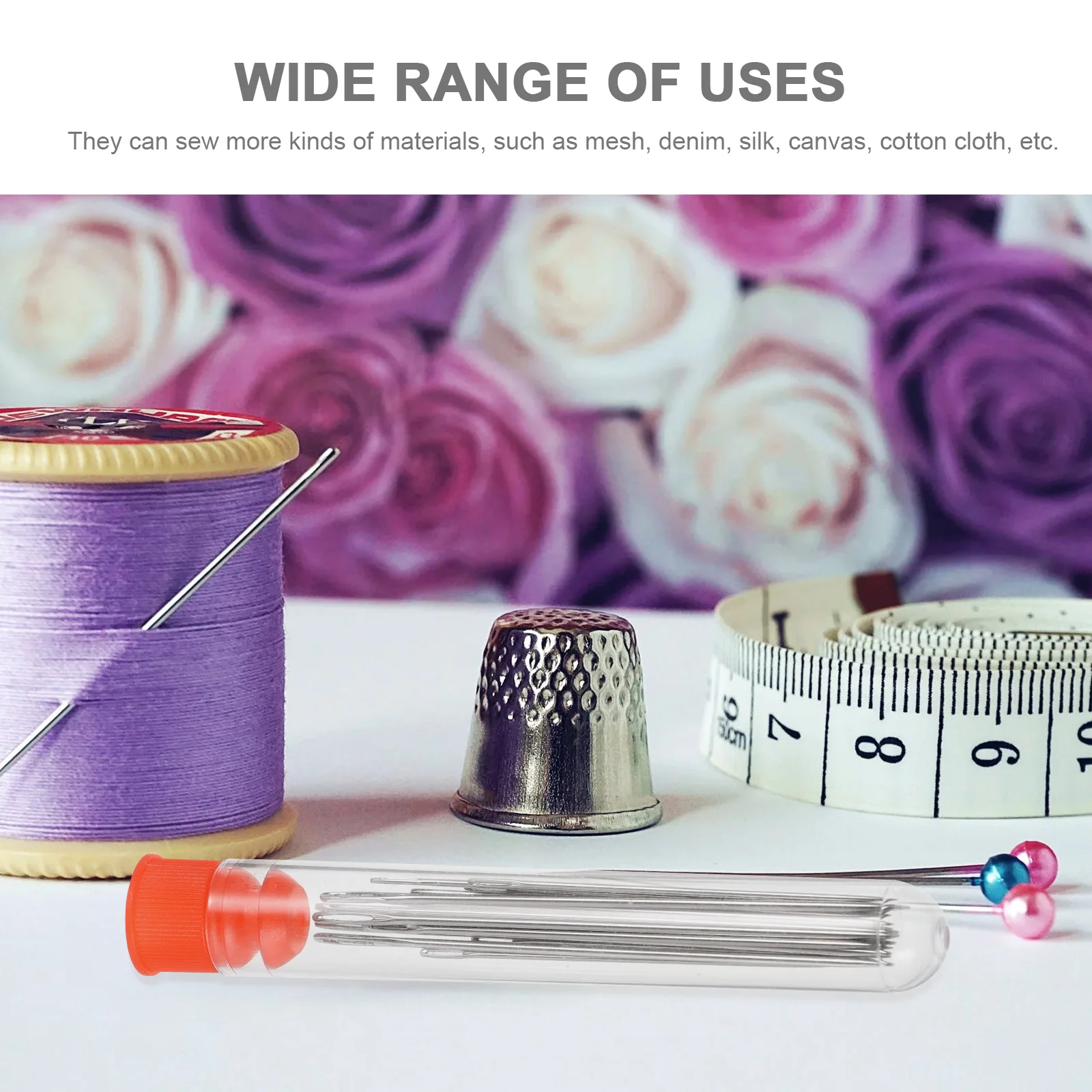 

1Set Large Eye Multi-Function Metal Darning Needles Colored Knitting Needles for Crochet Sewing Household Yarn Supplies