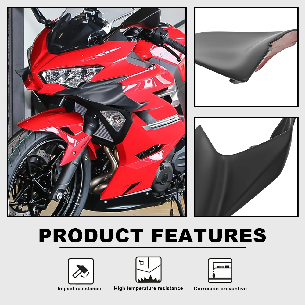 NEW Motorcycle fairing side Fixed Wing For Kawasaki Ninja400 2018-2023 Aerodynamic Winglet Cowl matte black