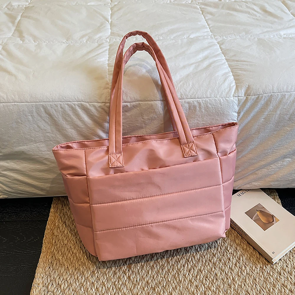 

Women's Oxford Tote Bags Minimalist Casual Daily Office Travel Solid Large Capacity Shopping One Shoulder Bag 2026 Handbags