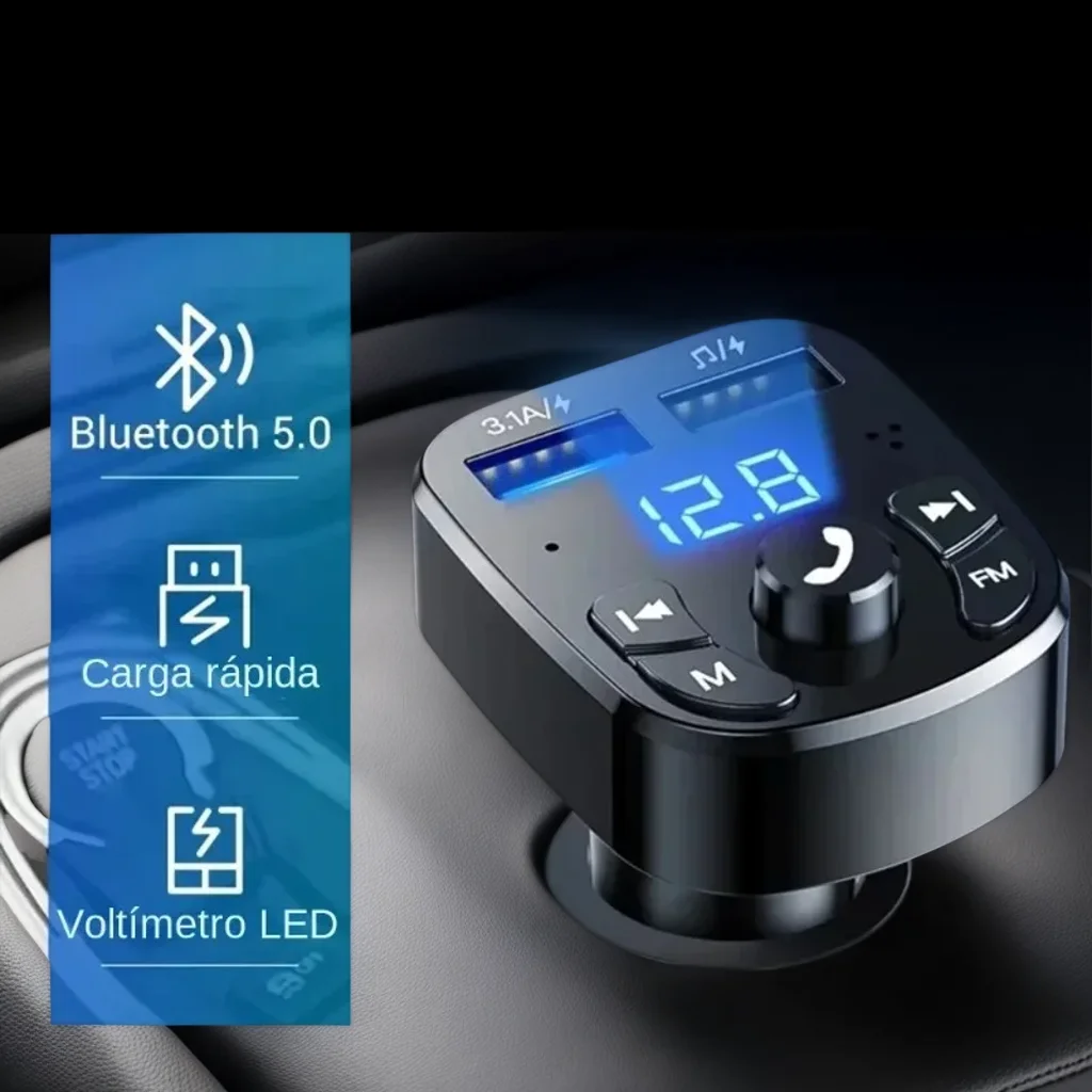 

Автомобильный MP3-плеер, быстрое зарядное устройство с двумя USB-портами, FM Bluetooth 5,0, передатчик, флэш-накопитель, автомобильный комплект