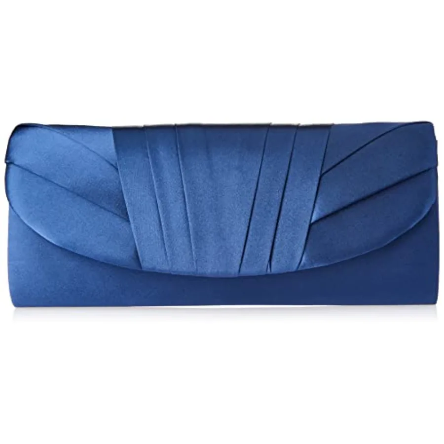 

Women's Angel Satin Tuxedo Flap Evening Clutch Satin, Tuxedo