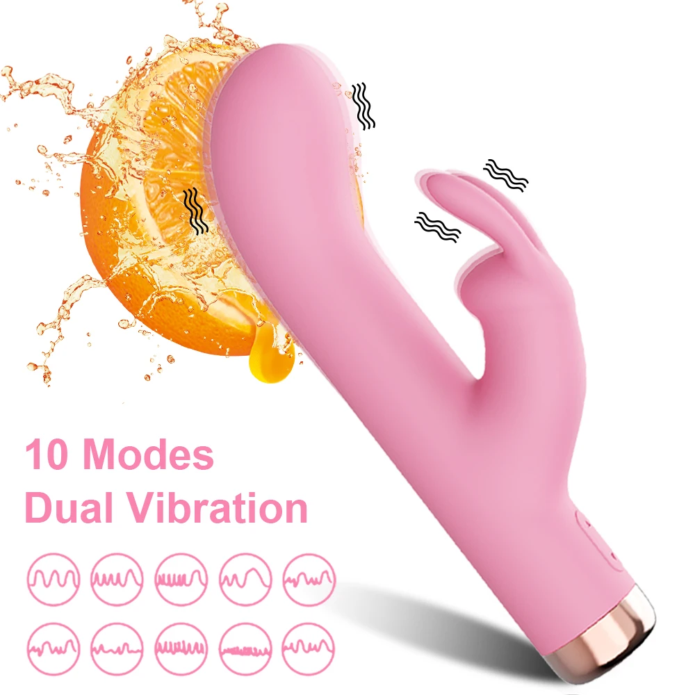 Mini Rabbit Vibrator for Women Clit Clitoris Stimulator G Spot Dildo Silicone Sex Toys Masturbator Female  Adults Goods