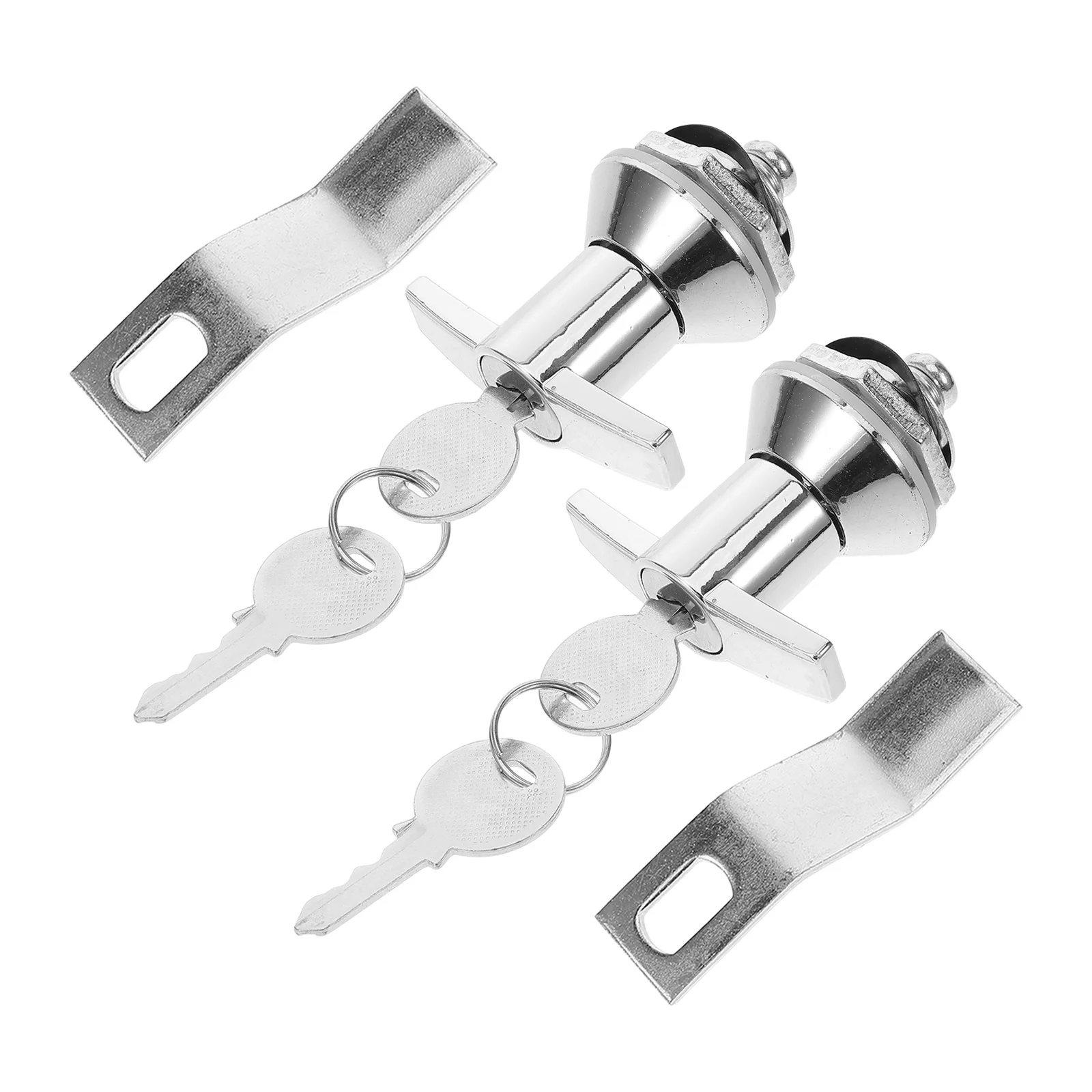 

1Set Aluminum Alloy Cabinet Lock Heavy Duty Security Lock for Drawers Boxes Electric Panel Theft Resistant T Handle Latch