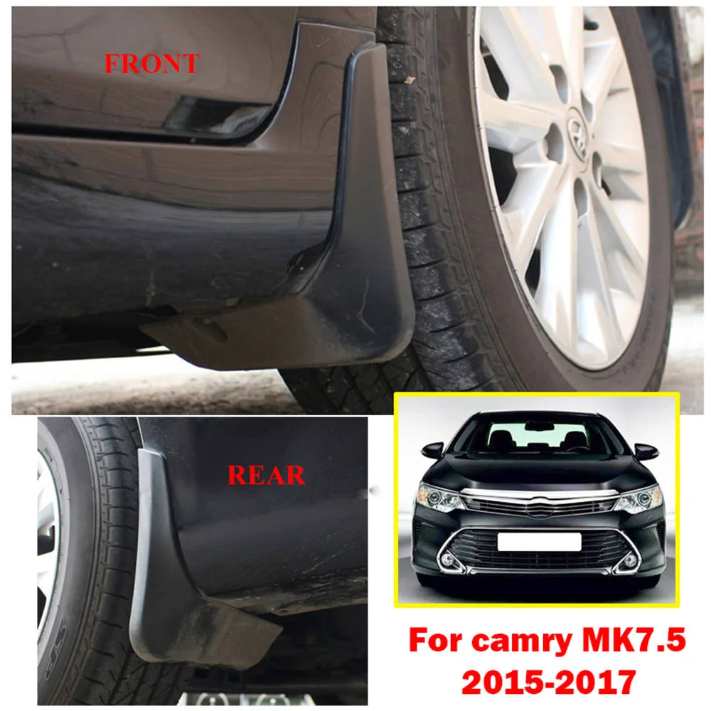 Set Molded Car Mud Flaps For Toyota Camry 2015 2016 2017 Mudflaps Splash Guards Mud Flap Front Rear Mudguards Fender Accessories