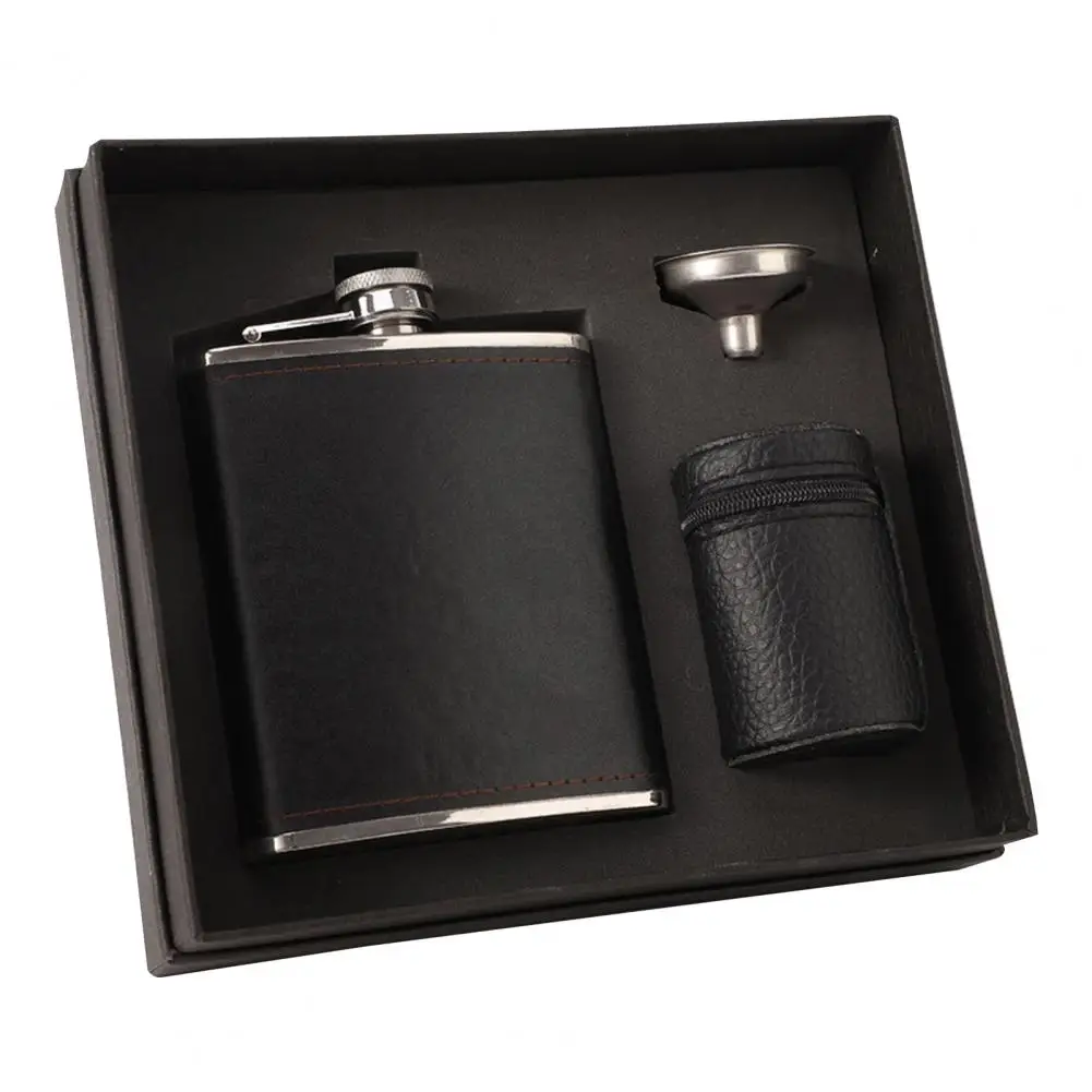 

1 Set Hip Flask Stainless Steel Portable 7oz Whiskey Liquor Pocket Flask Hip Flask Alcohol Whiskey Hip Flask Home Supplies