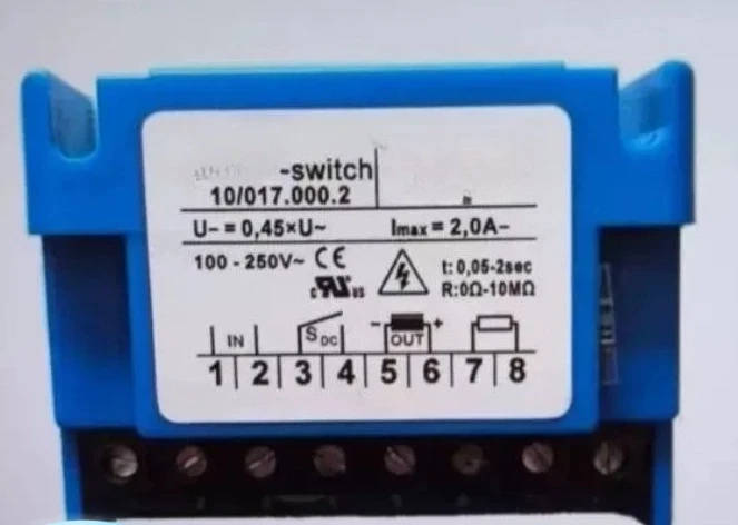 ..For MAYR 10/017.000.2 ROBA-switch 2.0A 100-250V 0.05-2 sec rectifier..