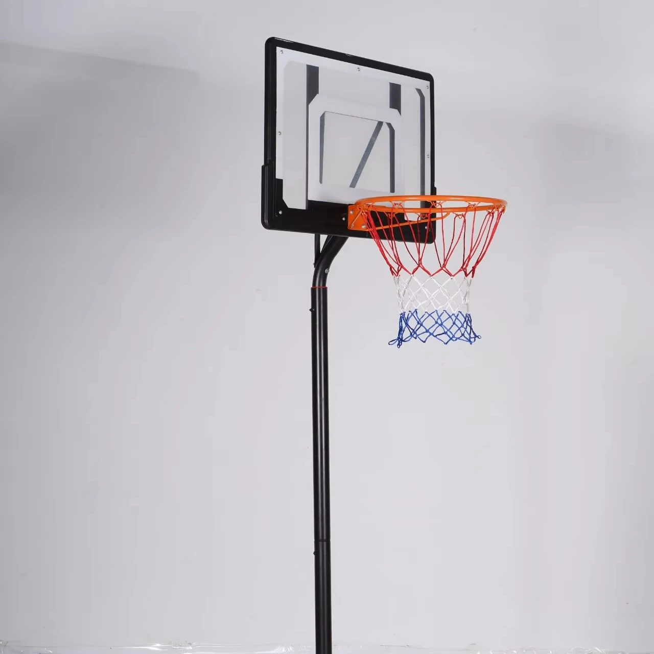 

Wholesale Foldable Adult Basketball Hoop Stand with PE Backboardpromote sales