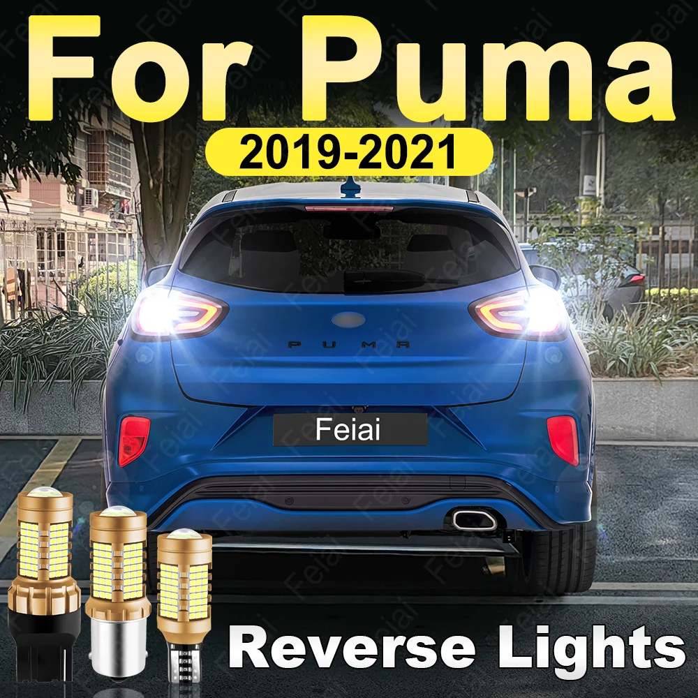 

LED Reverse Lights For Ford Puma 2019 2020 2021 Puma Accessories Backup Bulb LED Reversing Light White Super Bright Reverse Lamp