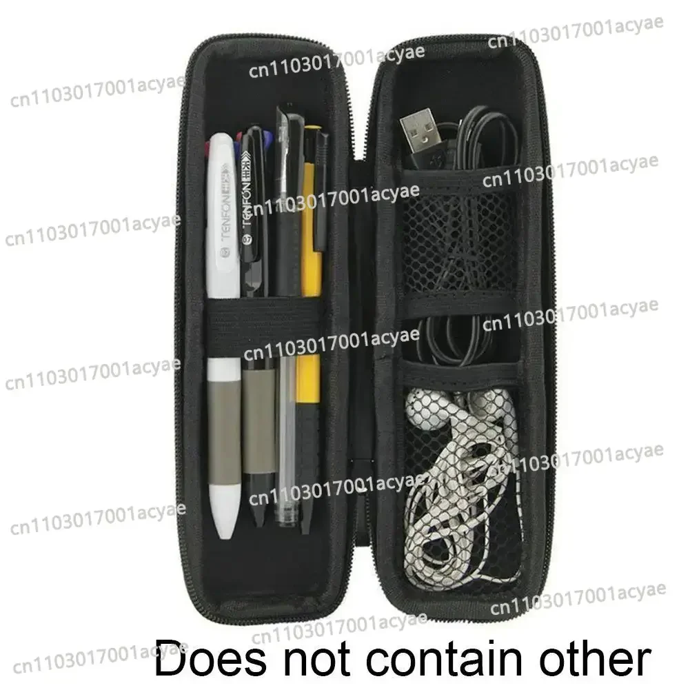 Storage Box Black  Hard Shell Touch Pen Box Makeup Brush  Portable Pen Ballpoint Pen Storage Box