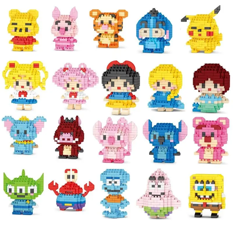 

Cute Toy Decorations and Gifts - Three - Eyed Alien, Winnie, Snow White, Pikachu, SpongeBob's Boss, Stitch Toy Figurines