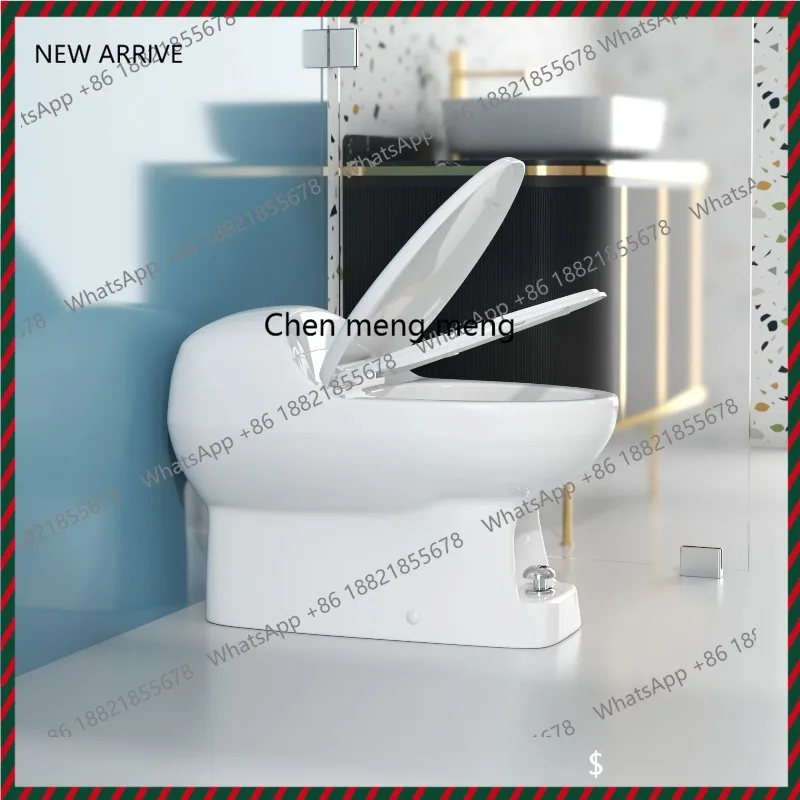 One-liter Jieju toilet anti-backflow household tankless bathroom straight flush family silent deodorant ceramic toilet