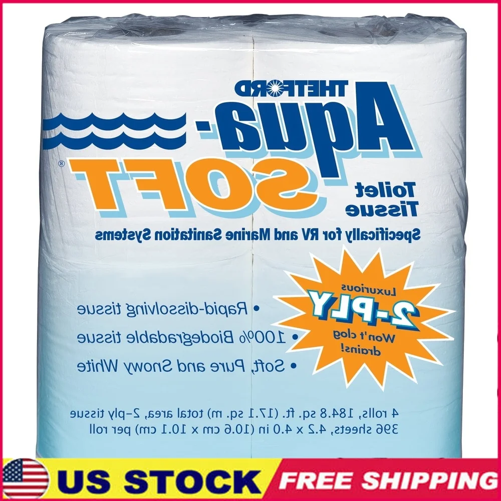 

Туалетная бумага Aqua-Soft, 4 рулона