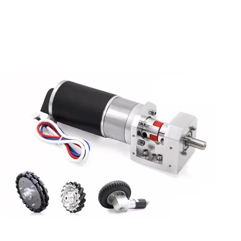 24v100w 1:18 500pprMD60 planetary gear motor GMR encoder chassis wheel set