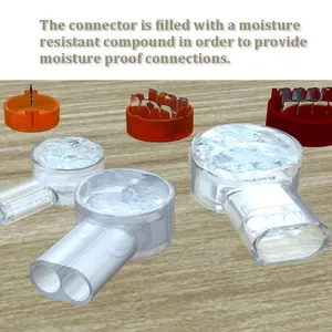 Spleiß -Zeerax -Kabelverbinder, Ethernet -Kabel -Telefonkabel, UY2 -Netzwerkkabelanschluss, RJ45, RJ11, K1, K2, K3, 100pcs Hauptverkäufe weiblicher Konnektor RJ11 - №1