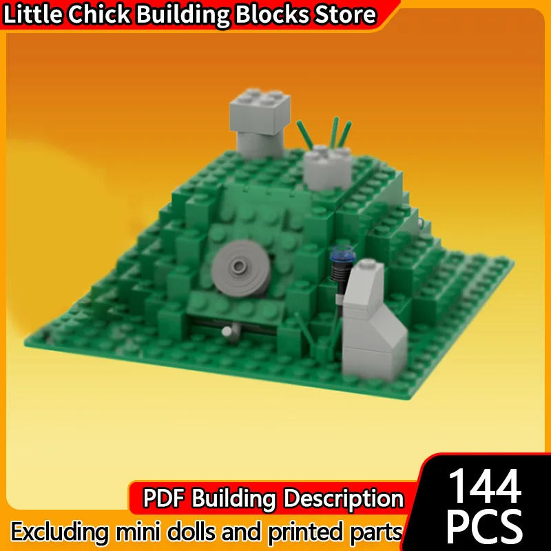 

Medieval Castle Model MOC Building Bricks Ancient Forest Barrow Modular Technology Children Holiday Gifts Assemble Toys Suit
