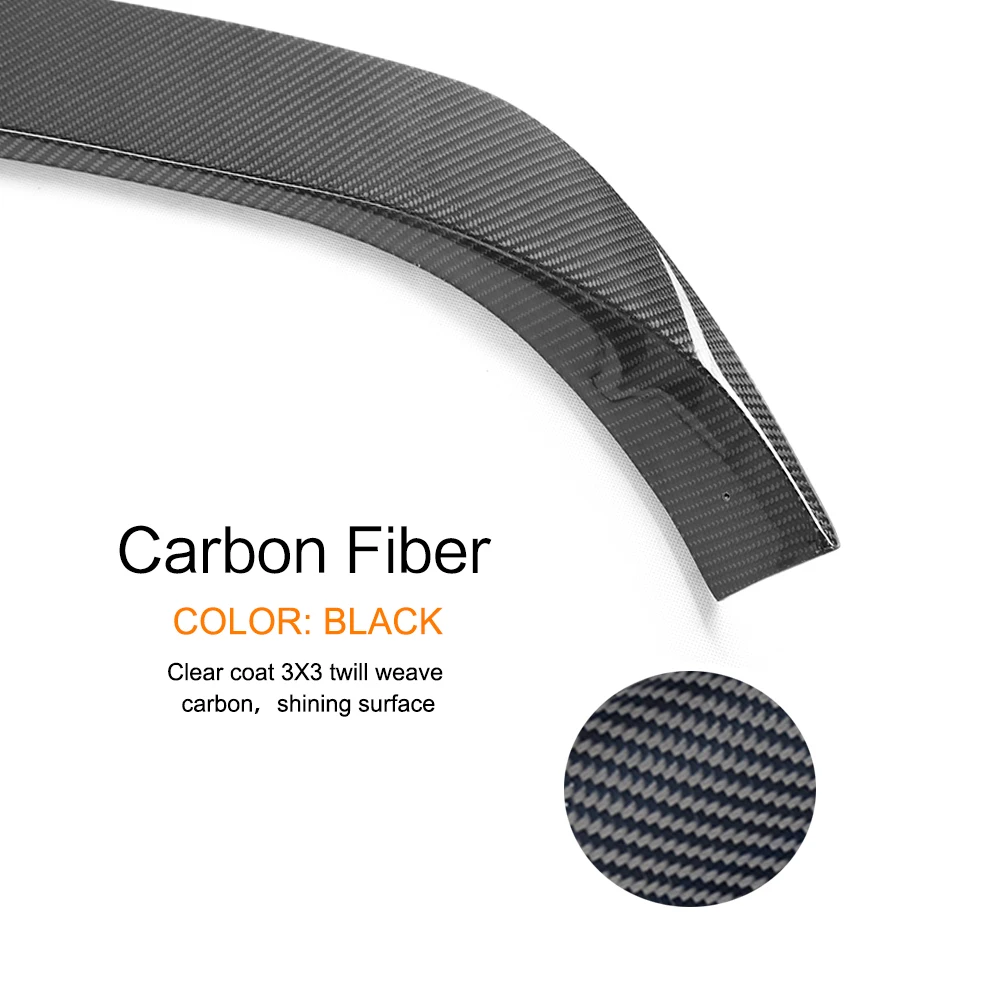 Rear Trunk Middle Wing Back Spoiler Lip for Volkswagen VW Golf 6 VI MK6 GTI R20 2010 - 2013 Carbon Fiber / FRP Unpainted