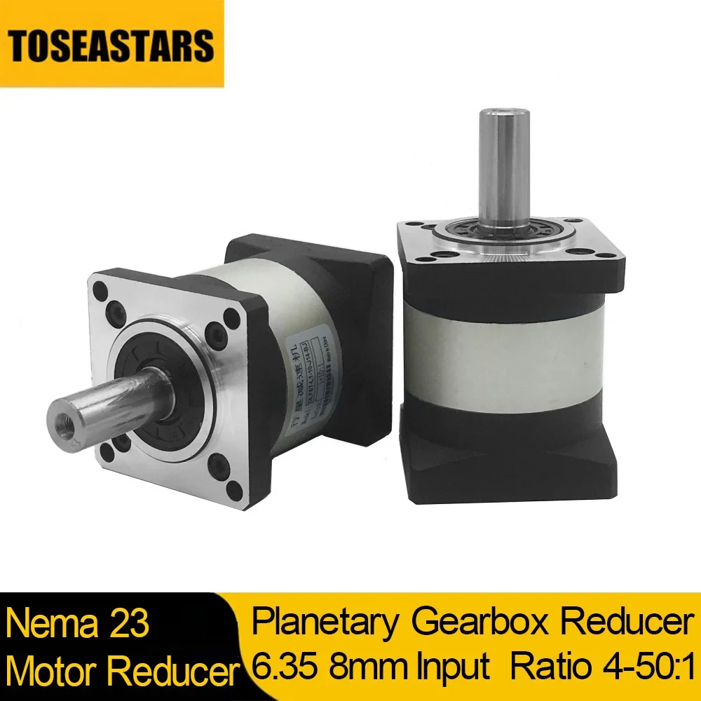 Nema 23 Planetary Gearbox 57mm Motor Reducer Ratio 4 5 10 16 20 50:1  Motor gearbox for Nema23 57mm Stepper Motor 4000rpm