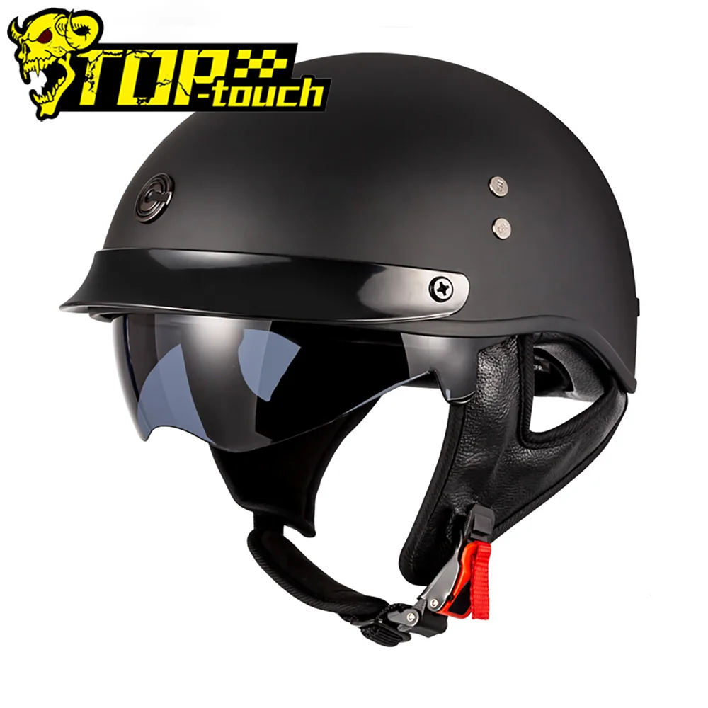 

Motorcycle Helmet Safety Scooter Cruiser Chopper Half Helmet Reinforced Motocross Ridng Open Face Helmet DOT Approved Casco Moto