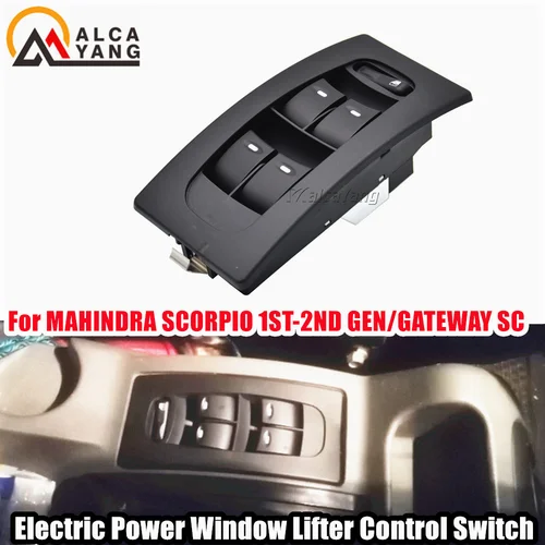 Nuevo accesorio de repuesto para interruptor de ventana eléctrico de coche de 10 pines para MAHINDRA SCORPIO 1ST-2ND GEN/GATEWAY SC