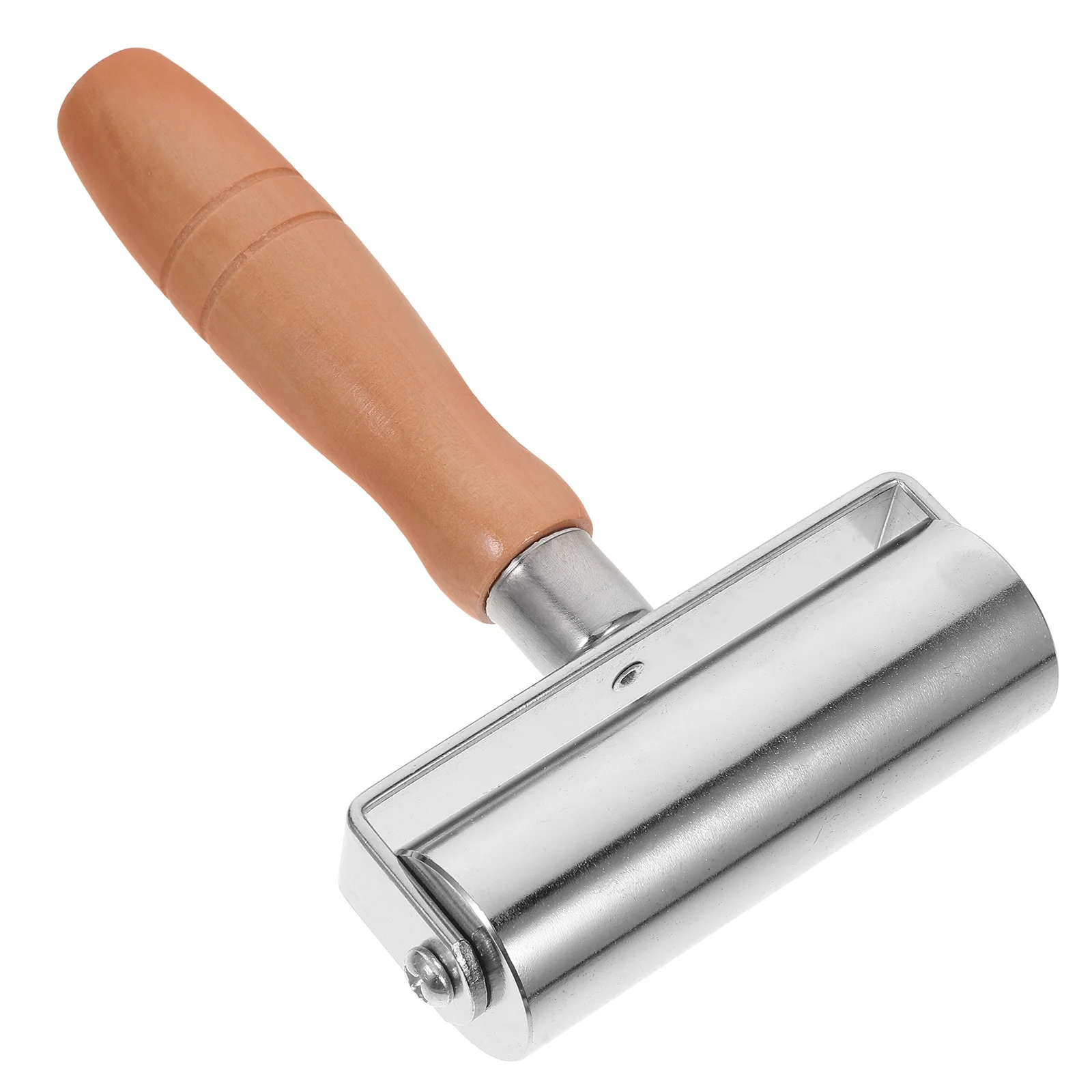 

Press Solid Handmade Craft Tools Wood Handle Roller Edge Creaser Smoother Black Patina Seam Glue Laminate Craft