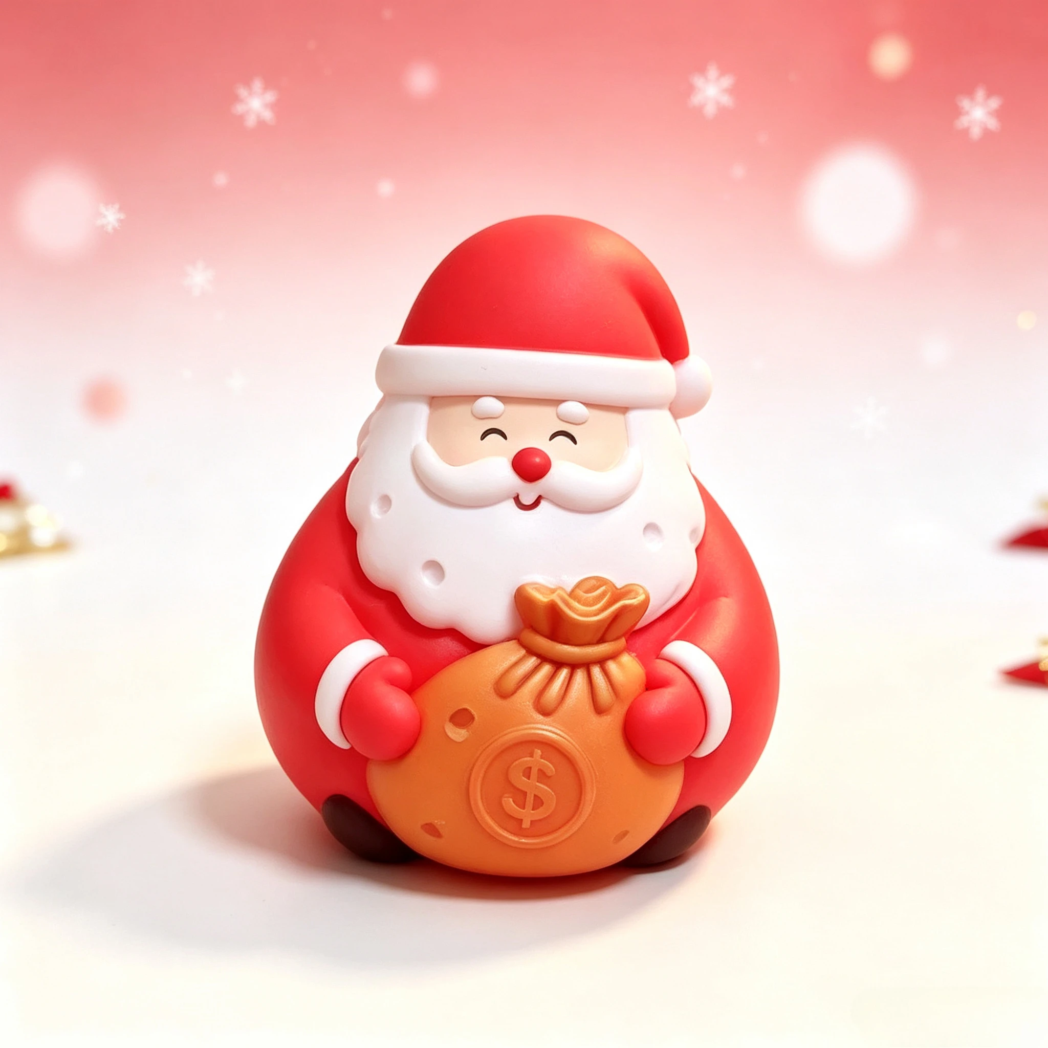 Multiple Christmas Dress Up 13cm Pinch Music Large Style Crazy Fun Ghost Lamb Santa Claus Pinch Toy White Purple Bow Set