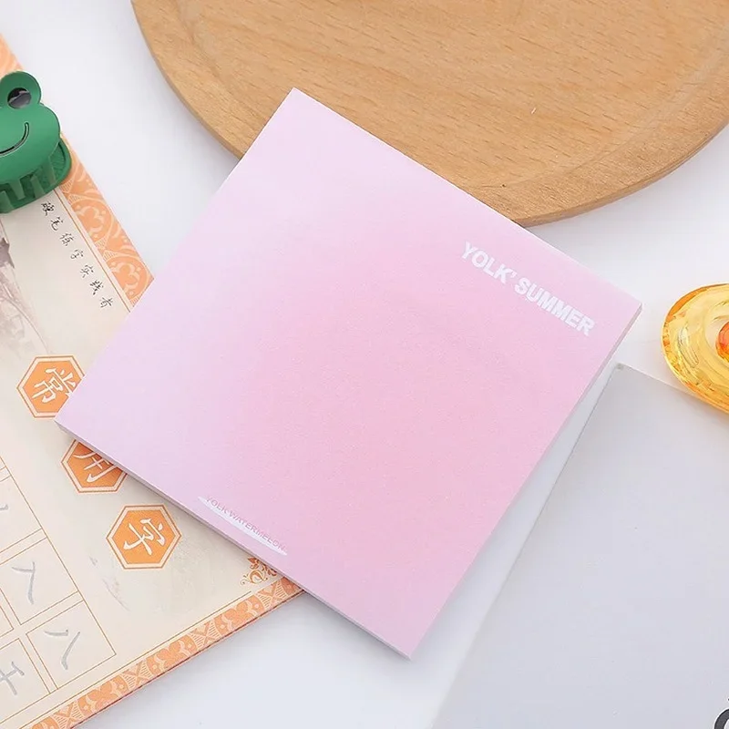 Student School Office Stationery Supplies Planner Notebook Scrapbook Design Materials Gradient Color Sticky Notes