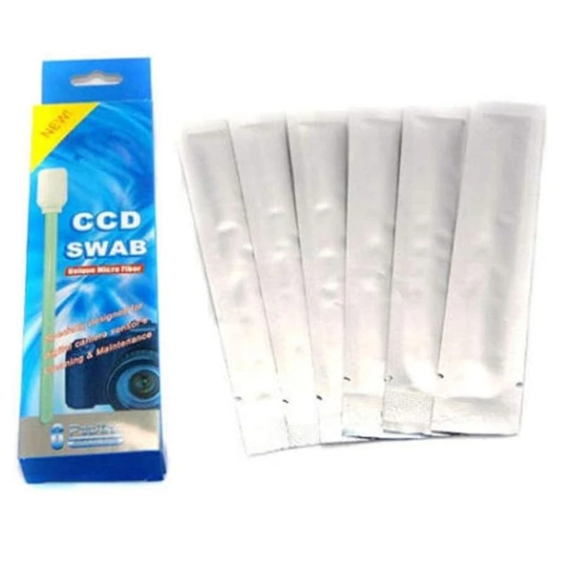 6X 15mm Wet Cleaning Swab for DSLR, CMOS CCD Cleaning Swabs Suitable for Lens Filters, Individually Packaged