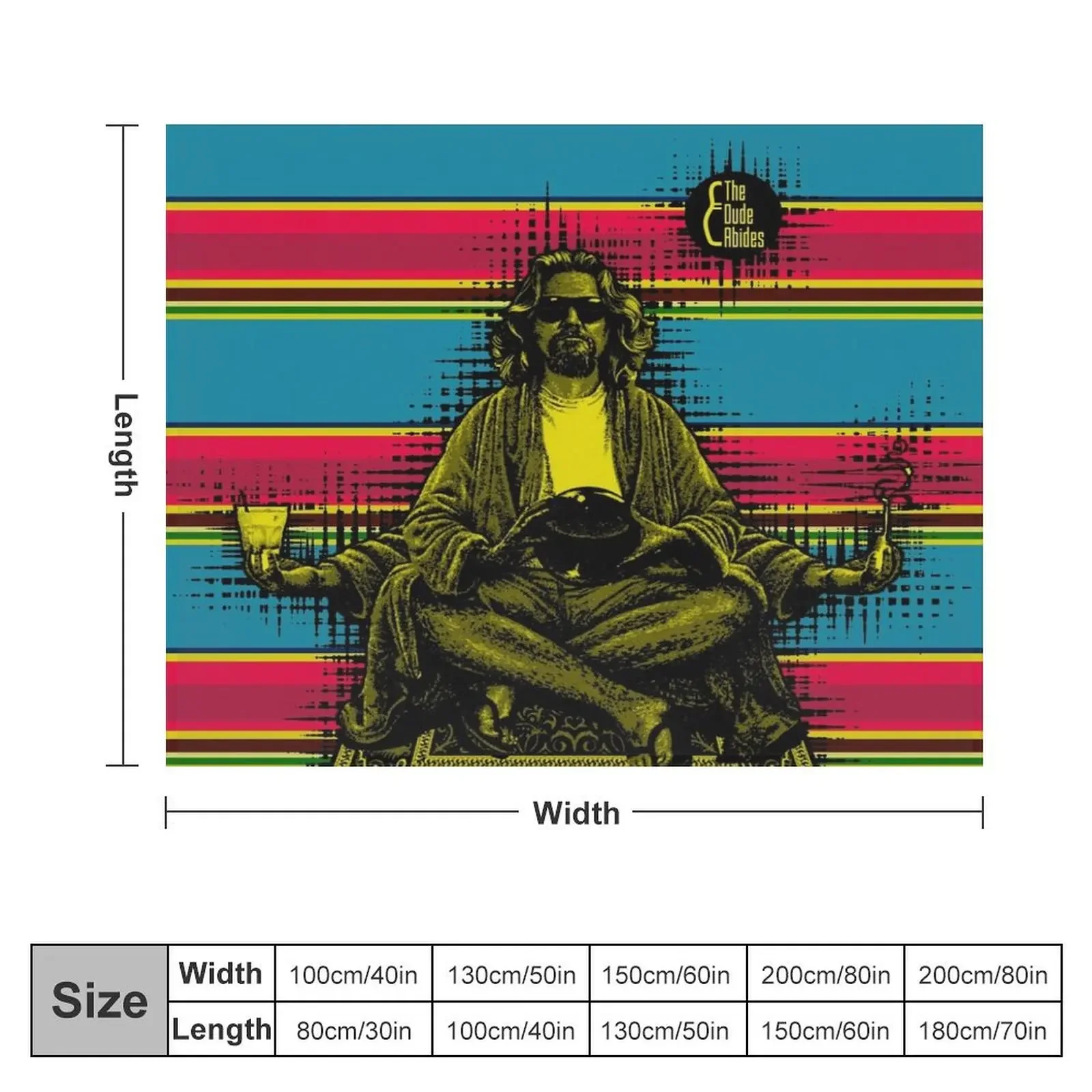 The Dude Abides Throw Blanket Multi-Purpose Polar Heavy for sofa Blankets