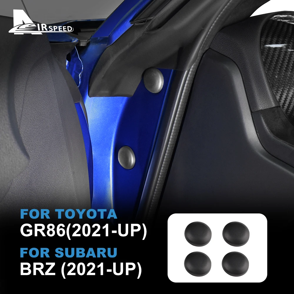 

4PCS Anti-Rust Cover For Door Screws Case For Subaru BRZ Toyota GR86 2021 2022 2023 ABS Ceyes Car Interior Accessories