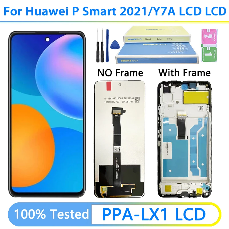 Pannello LCD MED-LX9 Display LCD Per Huawei Y6P / Honor 9A, Modelli MED-LX9, MOA-LX9N - Ricambio